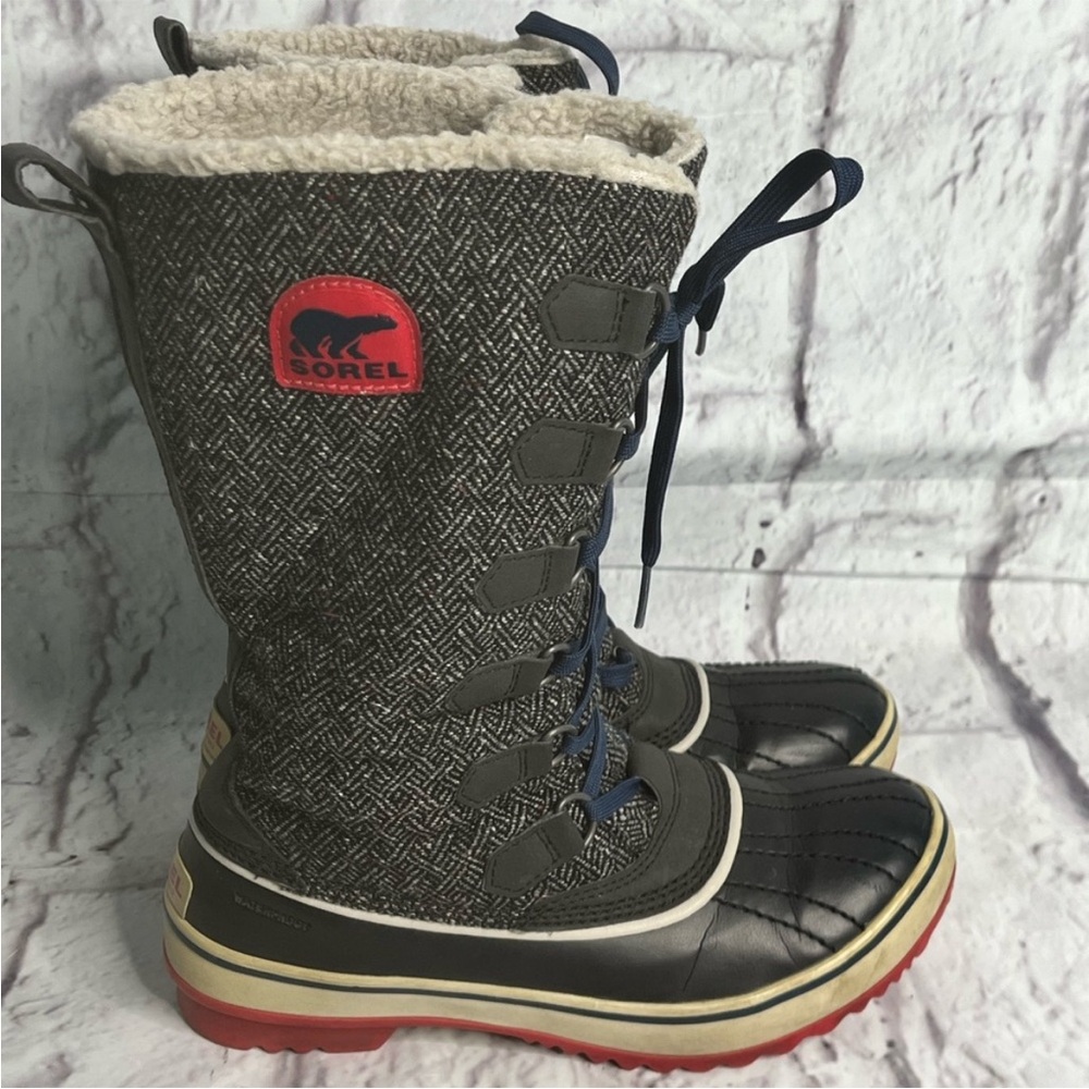 Sorel Women's Tivoli High waterproof winter boots black and grey women’s 7.5
